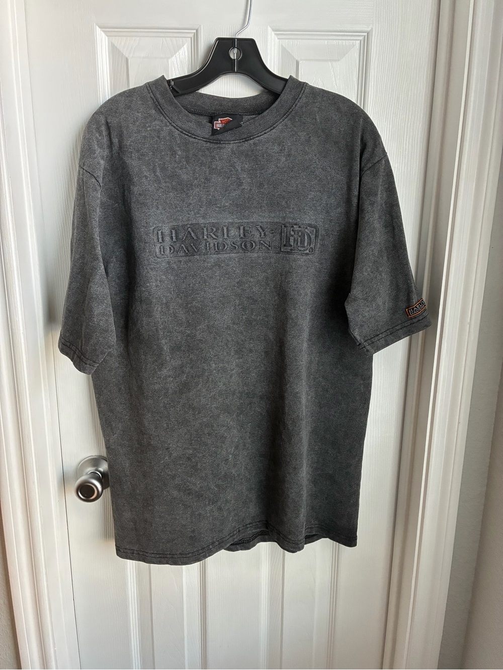 Harley-Davidson Men's Washed Grey Logo Tee